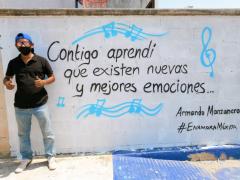 Barda 58: Contigo aprendí que existen nuevas y mejores emociones... Armando Manzanero. Fotografía: Enamora Mérida.