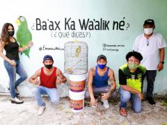 Barda 64: ¿Ba’ax ka wa’alik né? (¿Qué dices?). Fotografía: Enamora Mérida.